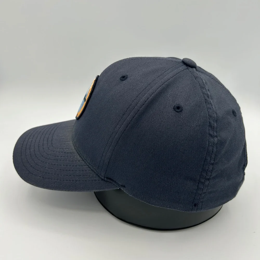 TravisMathew Hat Florida Patch Snapback Mens OSFM Navy Blue Golf Coastal Style